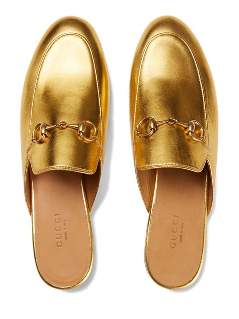 gucci gold glitter loafers|Gucci loafer lowest price.